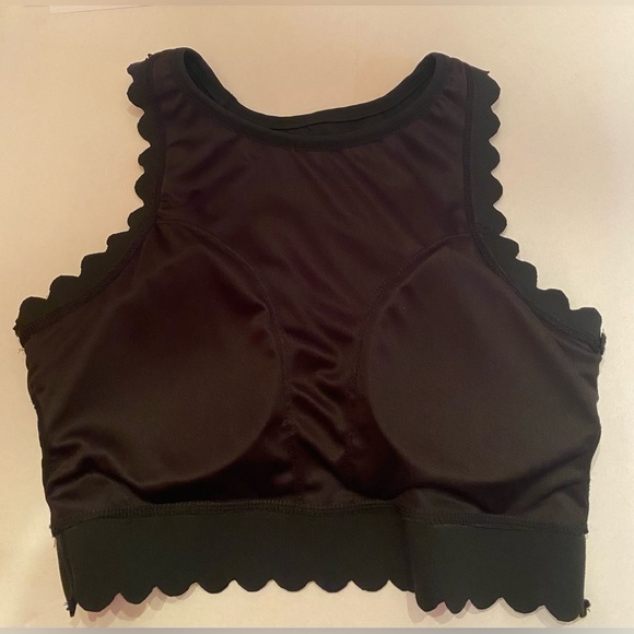 JESSICA SIMPSON Black Edge Sports Bra Size Medium NWOT - Picture 9 of 10